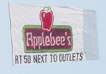 Applebee's Banner towing Ocean City Md